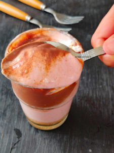 Eggless Strawberry Chocolate Mousse Recipe