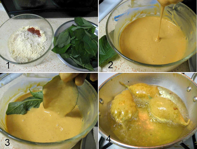 step by step preparation of Keerai Bajji Palak Pakora Recipe
