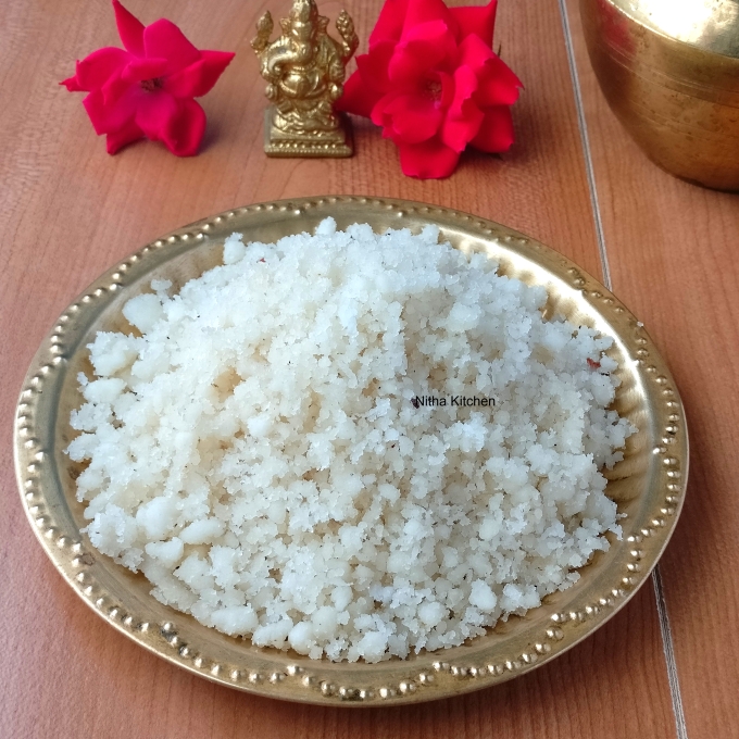 kongunadu arisi maavu thevaiyam , sweet rice puttu recipe