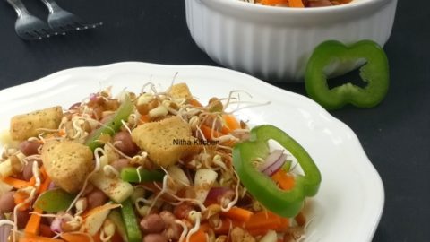 horse gram sprouts salad mulaikatiya kollu salad recipe