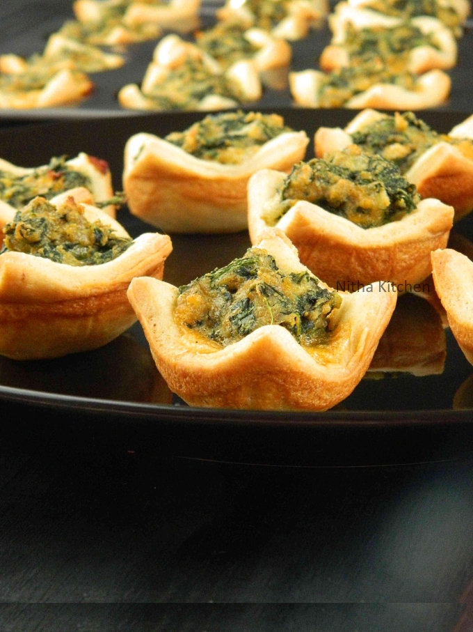 Spinach cheese bites using homemade crescent dough recipe