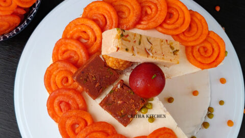 Diwali theme Eggless Rose Tres Leches with Mascarpone Cheese Frosting Video Recipe